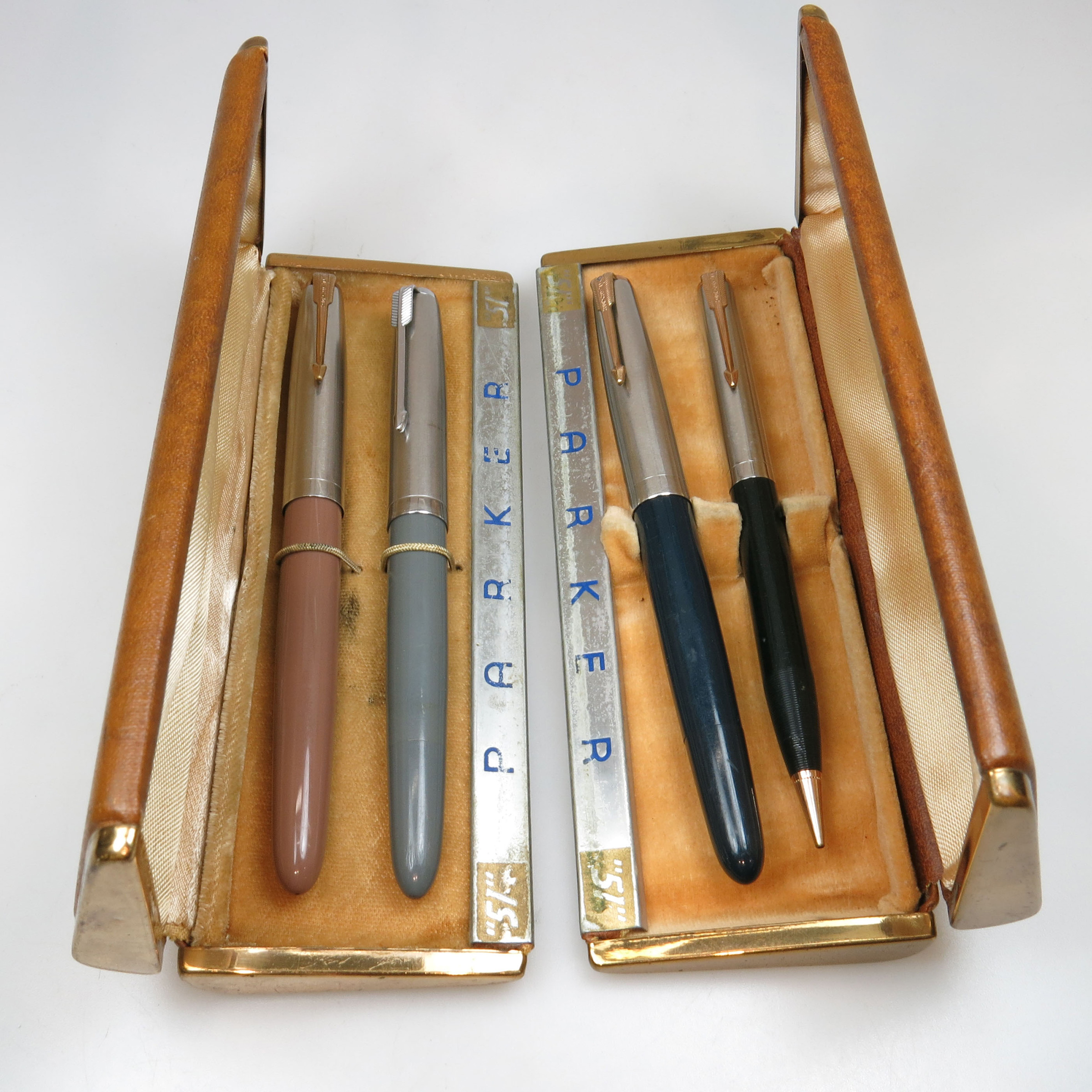 3 Parker 51 Fountain Pens And a Similar Mechanical Pencil