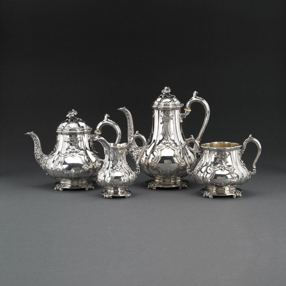 Victorian Silver Tea and Coffee Service, George and Alfred Ivory, London, 1852-71