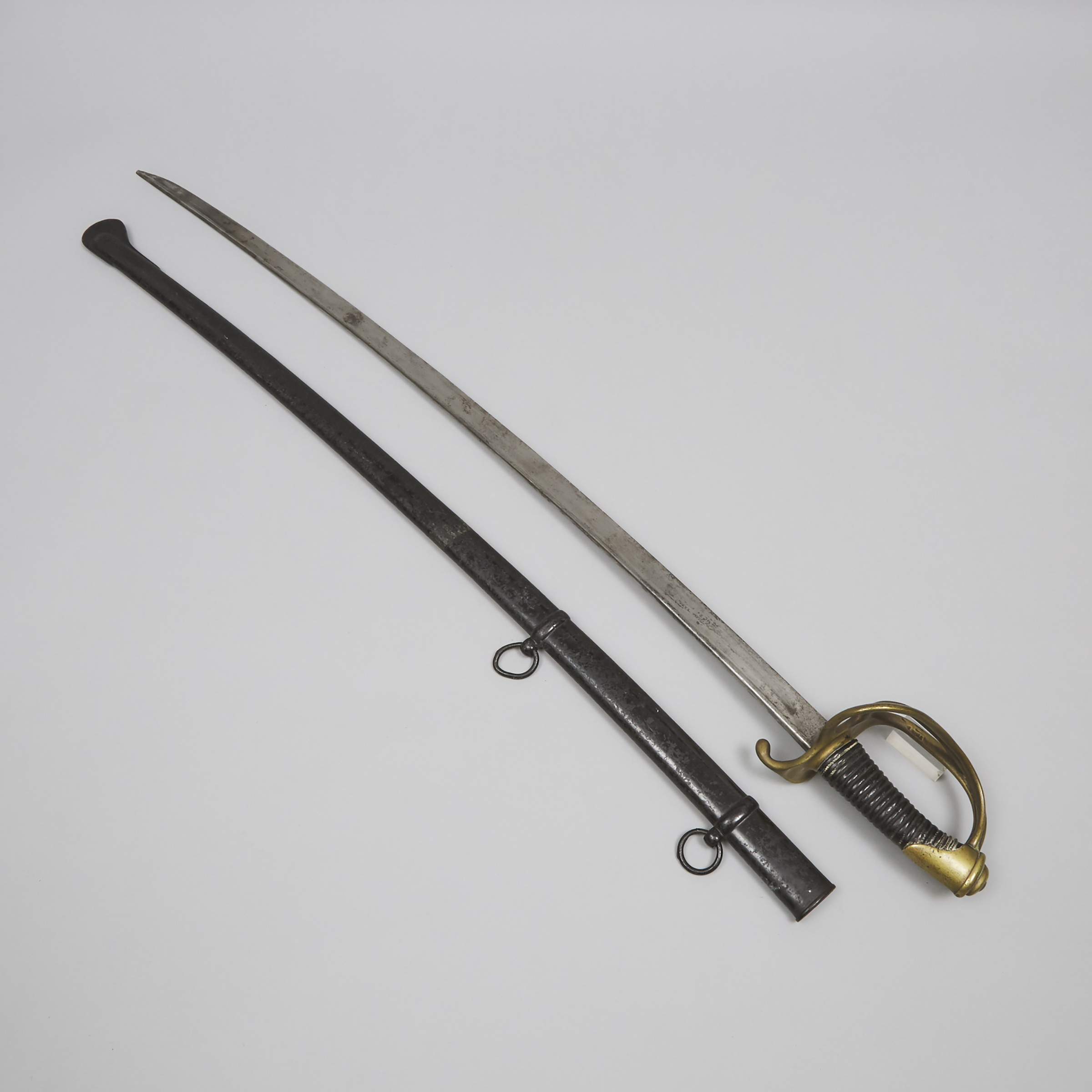 French Heavy Cavalry Officer's Sword, 19th century