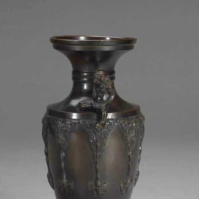Bronze Baluster Vase, Taisho Period (1912-1926)