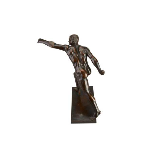 After the Ancient German Bronze Figure of a Classical Athlete, eary 20th century