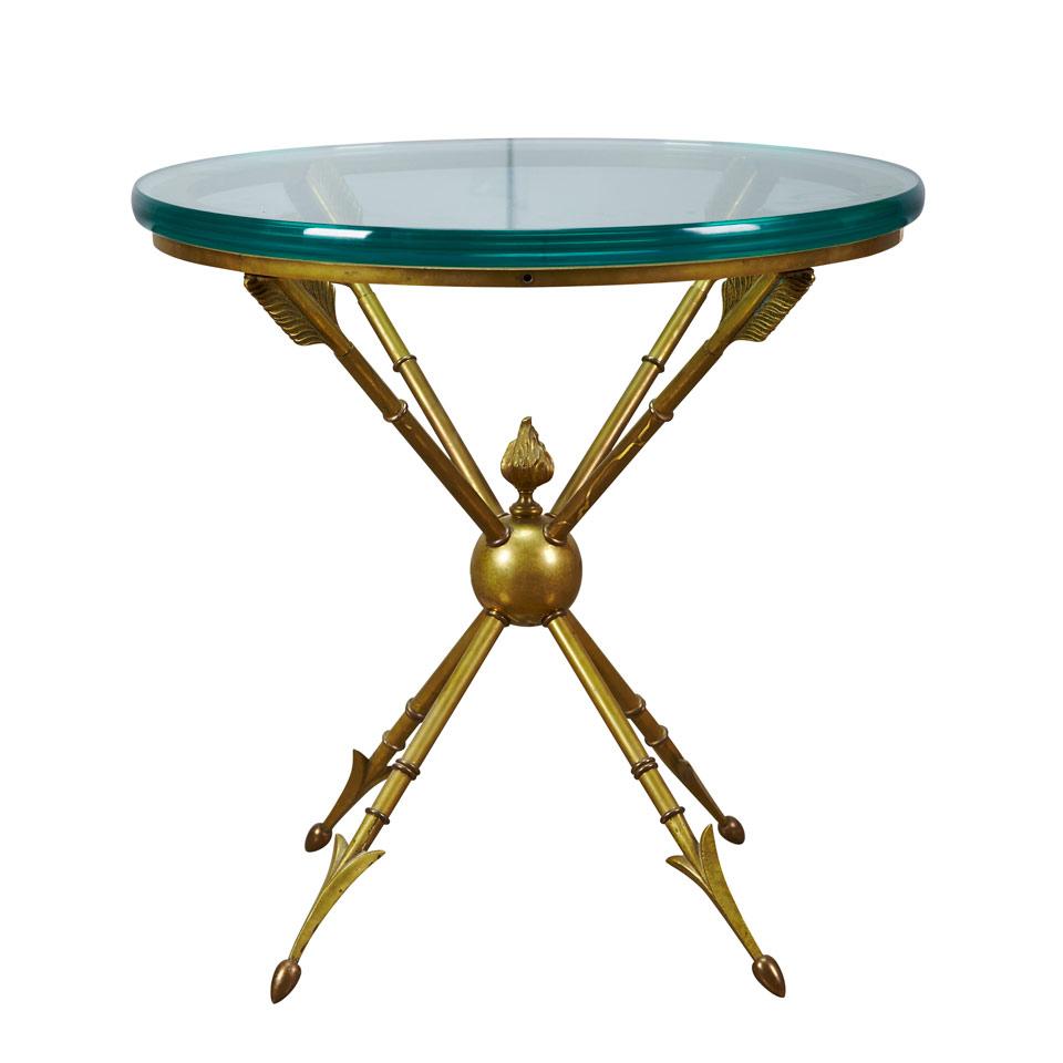 Neoclassical Gilt Brass Side Table