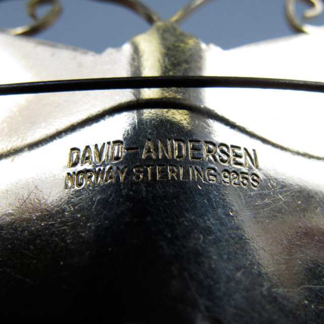 David Andersen Norwegian Sterling Silver Butterfly Brooch